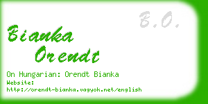 bianka orendt business card